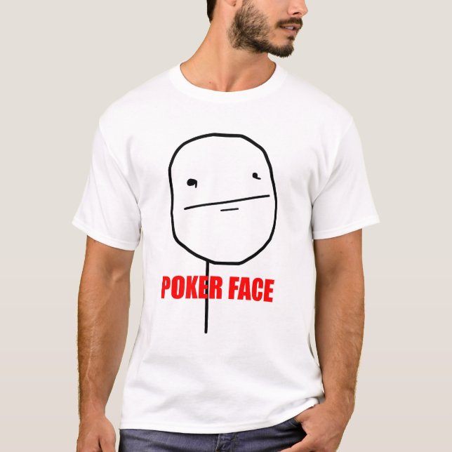 Camiseta Poker Face T-shirt (Framsida)