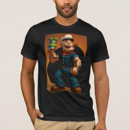 Camiseta Popeye Spinach Mode – Diseño Retro Divert T Shirt