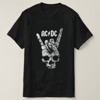 Camiseta preta AC DC T Shirt