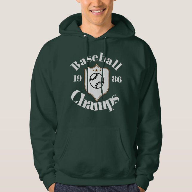 camiseta  Preta de algudao baseball ⚾️  Hoodie (Framsida)