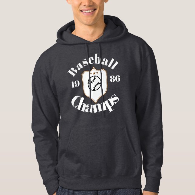 camiseta  Preta de algudao baseball ⚾️  Hoodie (Framsida)