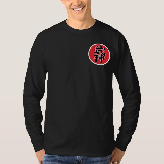 Camiseta Preta Manga Comprida Shidoshi T Shirt (Framsida)