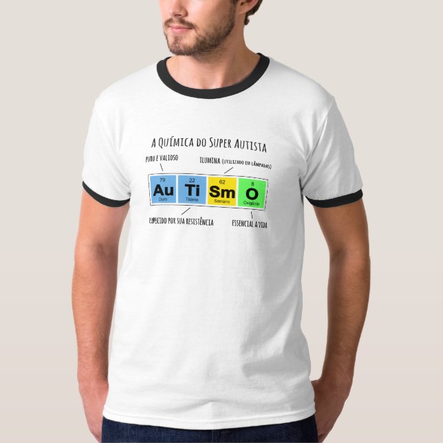 Camiseta Química Autismo Tee Shirt (Framsida)