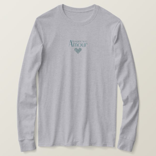 Camiseta Regarde Avec Amour T Shirt (Design framsida)