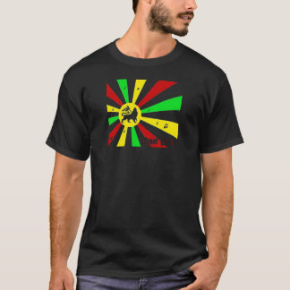 Camiseta reggae estilo bandeira  t shirt