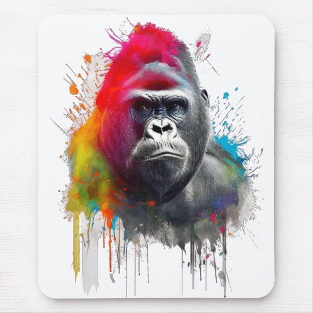 Camiseta Rey de la Selva: Majestuoso Gorila Espald Musmatta (Framsidan)