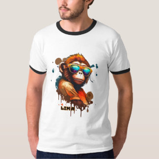Camiseta Ringer "LIMA Edición" -Diseño Gráfico T Shirt