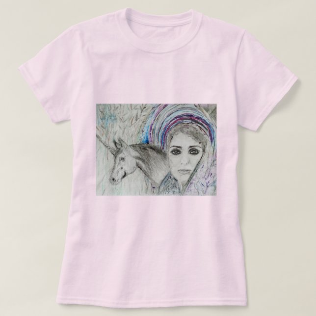 Camiseta Senhora da Magia (desenho autoral) T Shirt (Design framsida)