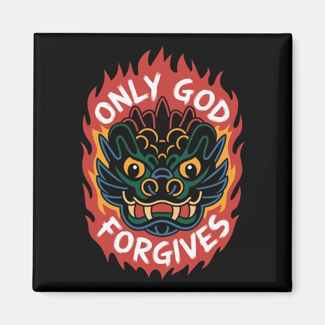 Camiseta Sólo Dios Perdona1 Magnet (Framsidan)