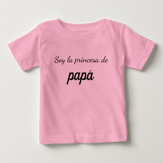 Camiseta soy la princesa de papá t shirt (Framsida)