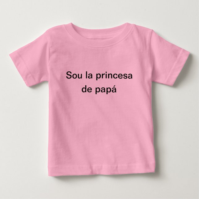 Camiseta soy la princesa de papá t shirt (Framsida)