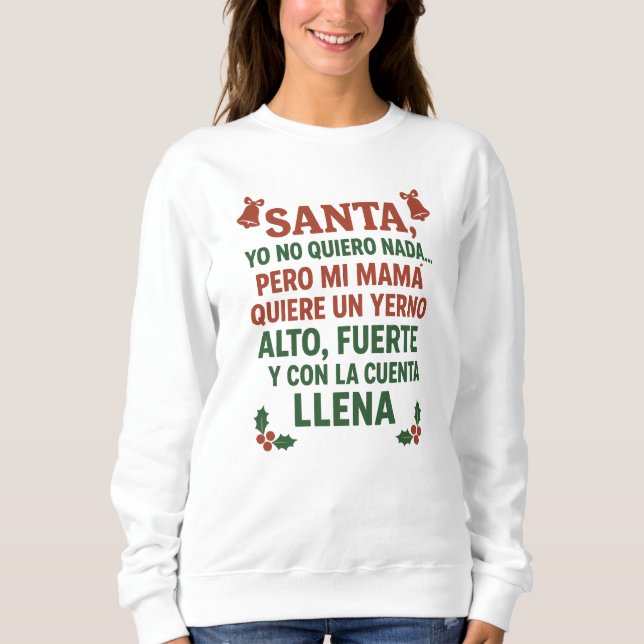 Camiseta/Sudadera de Navidad Humor-Reagalo  T Shirt (Framsida)