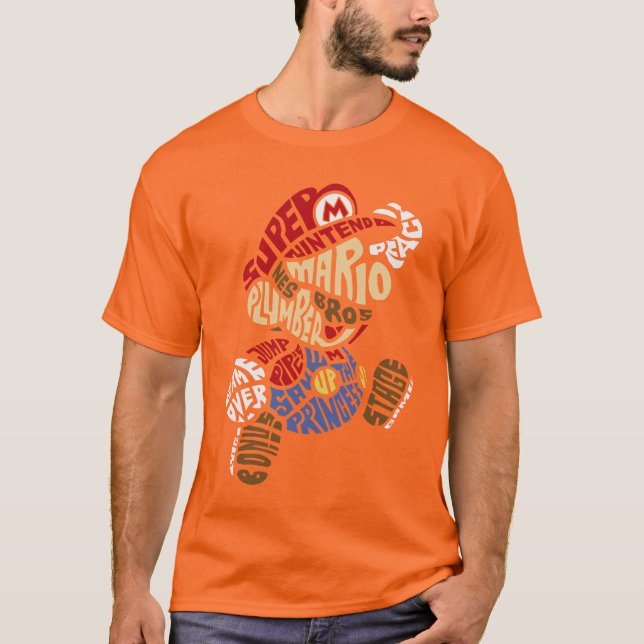 Camiseta "Super Mario Bros" – Aventura en Palabras T Shirt (Framsida)