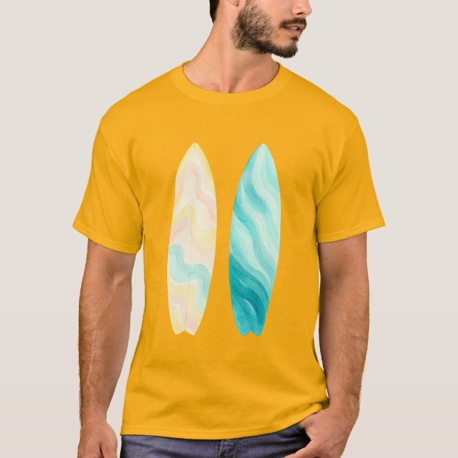 Camiseta Tablas a todo color  T Shirt (Framsida)