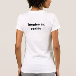 Camiseta técnico en sonido t shirt