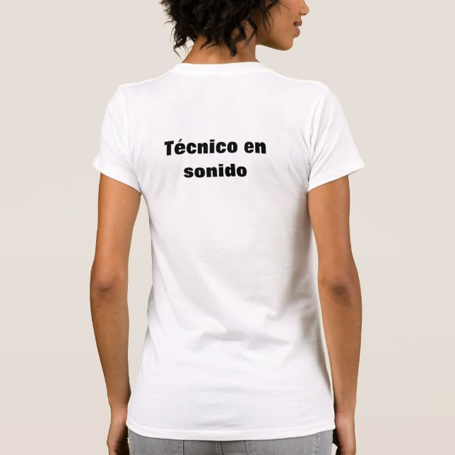 Camiseta técnico en sonido t shirt (Baksida)