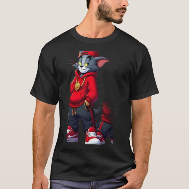 camiseta tom e jerry t shirt (Framsida)