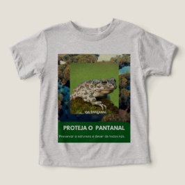 Camiseta Tri-blend para Bebês Via Pantanal Fashion T Shirt