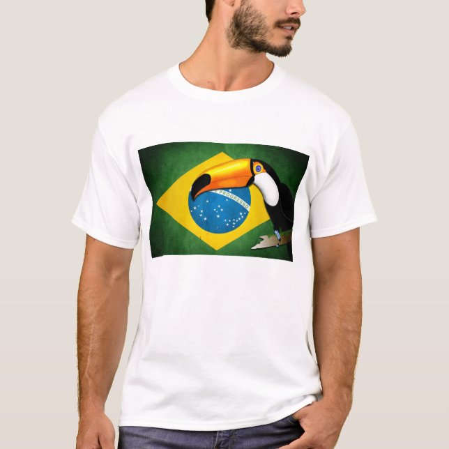 Camiseta Tucano Bandeira do Brasil T Shirt (Framsida)