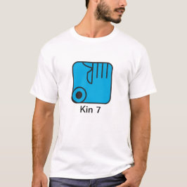 Camiseta Tzolkin Mao Azul Kin 7 T Shirt