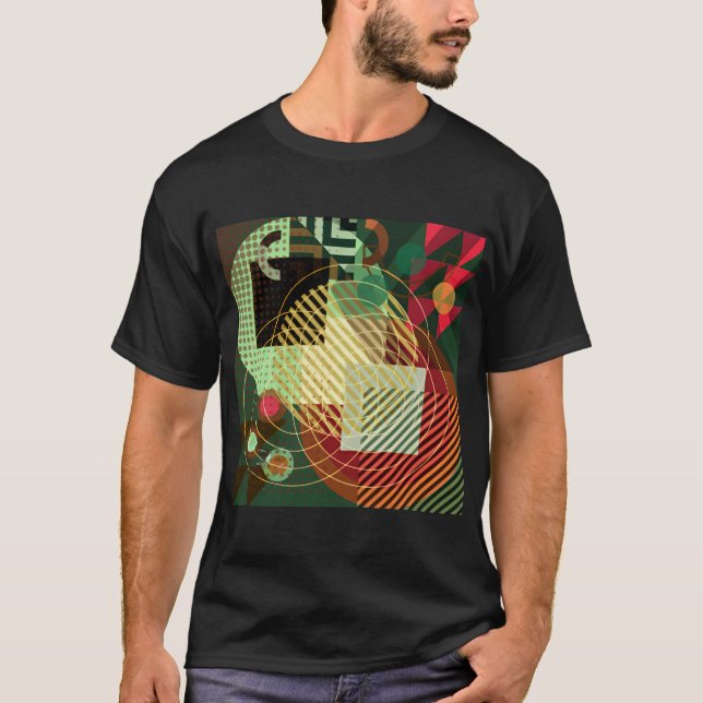 Camiseta unisex diseño arte geométrico original t shirt (Framsida)