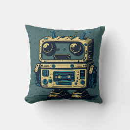 Camiseta vintaje cute robot steampunk friendly IA Kudde