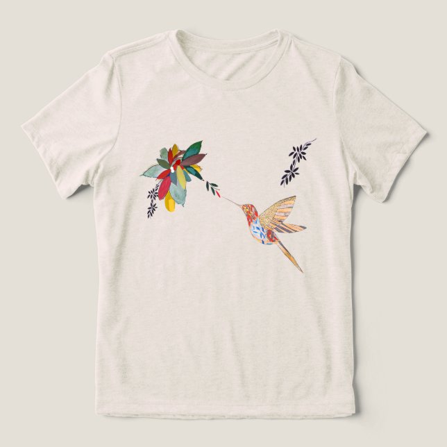Camiseta Voo do Beija-Flor (desenho autoral) T Shirt (Design Framsida)