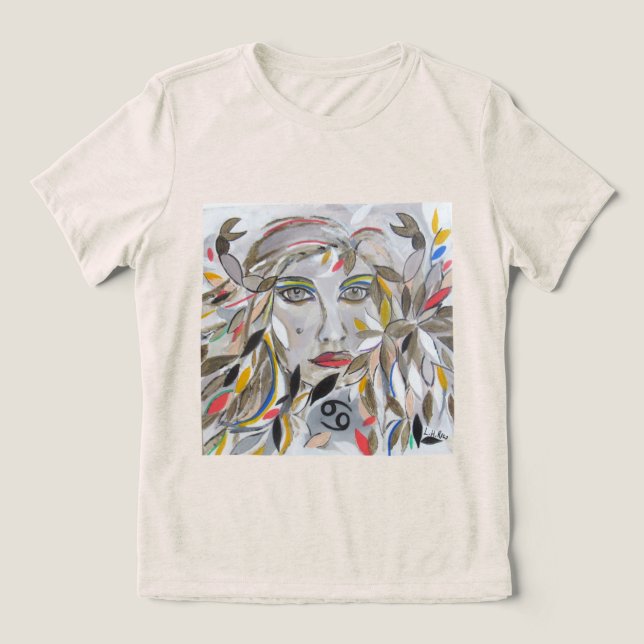 Camiseta Zodíaco Câncer (desenho autoral) T Shirt (Design Framsida)
