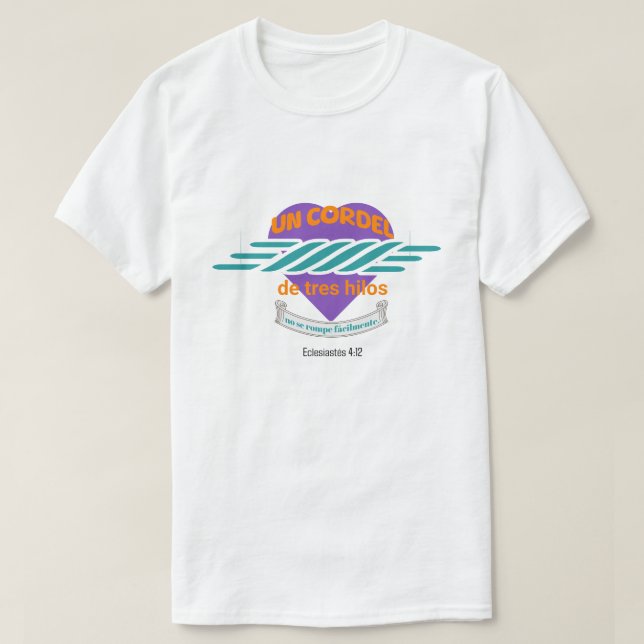 Camisetas bienaventurados, parejas fortalecidas t shirt (Design framsida)