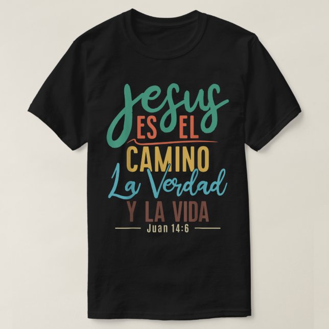 Camisetas Cristianas en espanol Con Frases Biblia T Shirt (Design framsida)