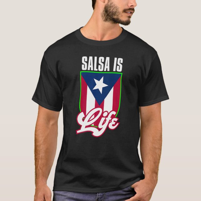 Camisetas De Salsa Mujer Salsa De Puerto Rico Bori T Shirt (Framsida)