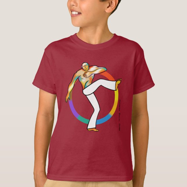 Camisetas para crianças com desenhos de capoeira t shirt (Framsida)
