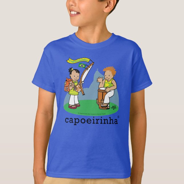 Camisetas para crianças com desenhos de capoeira tee shirt (Framsida)