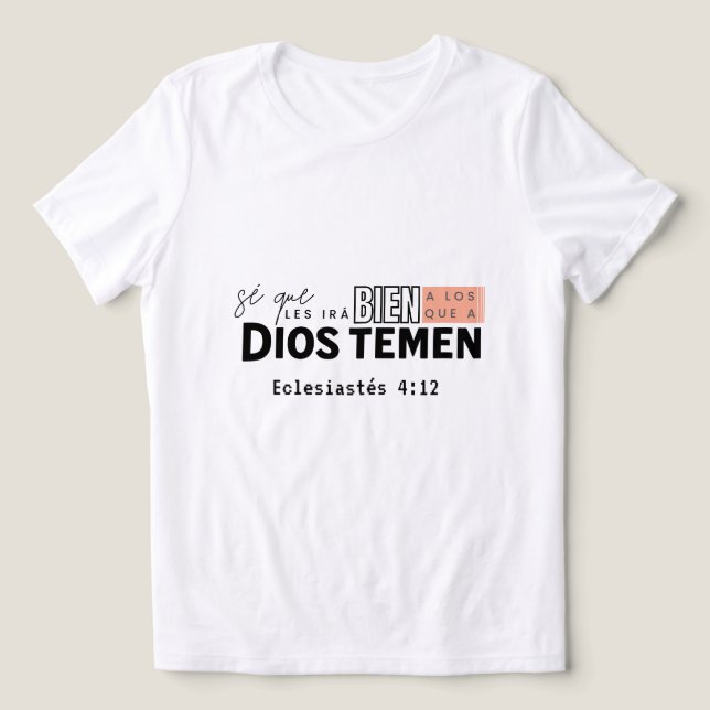 Camisetas Para Damas Bienaventurados Escl. 52.7 T Shirt (Design Framsida)