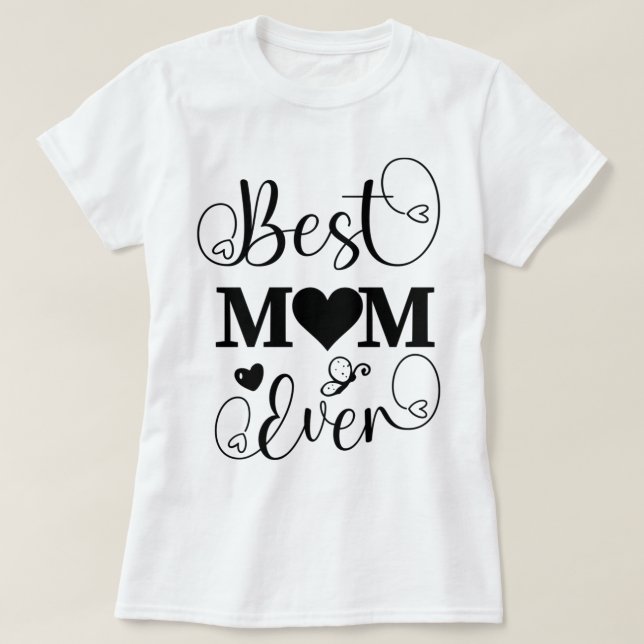 Camisetas para mamá: Dile cuanto la amas T Shirt (Design framsida)