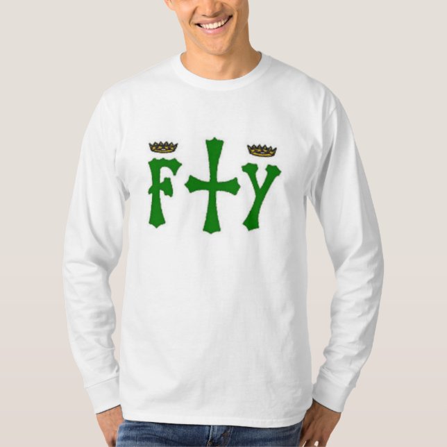 Camisia Christi Crucis Supremae de Columbo Tee Shirt (Framsida)