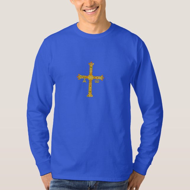 Camisia Crucis Asturorum de Victoria T-shirt (Framsida)