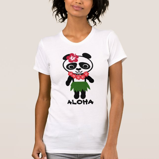 Camisole för Hula Pandadamer Tee Shirt (Framsida)
