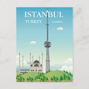 Camlica Torn Istanbul, Turkiet Vykort