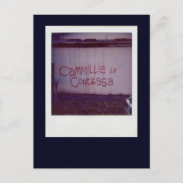 Cammillia la Contessa graffiti i Southbank Vykort