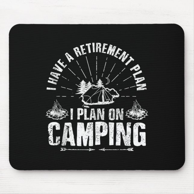 Camng Retirement Gift Funny Quote Outdoor Retired  Musmatta (Framsidan)