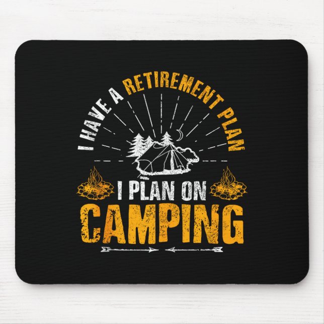 Camng Retirement Gift Funny Quote Outdoor Retired  Musmatta (Framsidan)