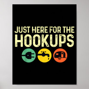 Camng Rv Husvagn Motorhome Bara Här För Kroken Poster