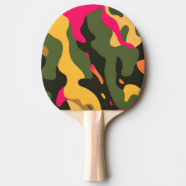 Camo Abstrakt Ping Pong Paddle Pingisracket