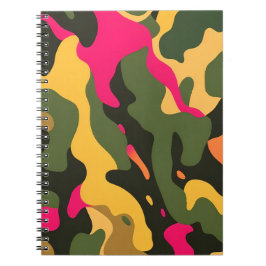 Camo Abstrakt Spiral bärbar dator Anteckningsbok
