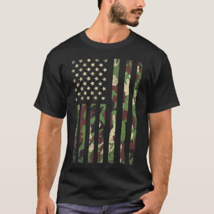 Camo American Flagga USA Camouflage Manar Boys Wom T Shirt
