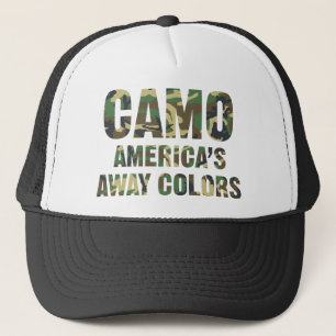 Camo Amerika Away färgtruckerkeps Truckerkeps