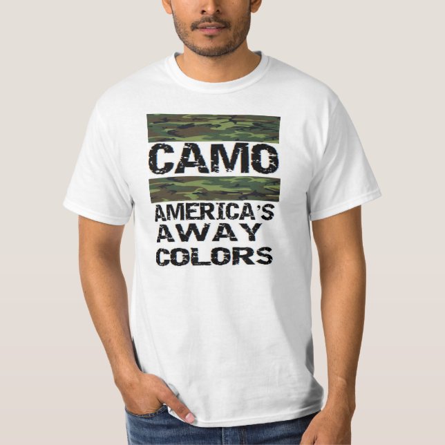 camo: Amerikas away färger T-shirt (Framsida)