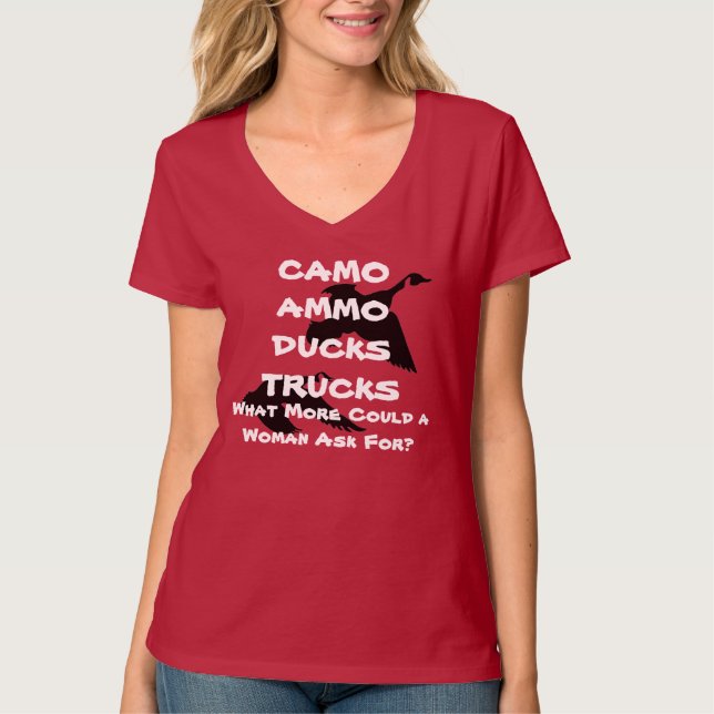 CAMO-AMMO-DUCKS-TRUCKS T-SHIRT (Framsida)