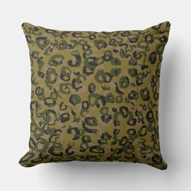 Camo Animal Print Kudde (Framsida)